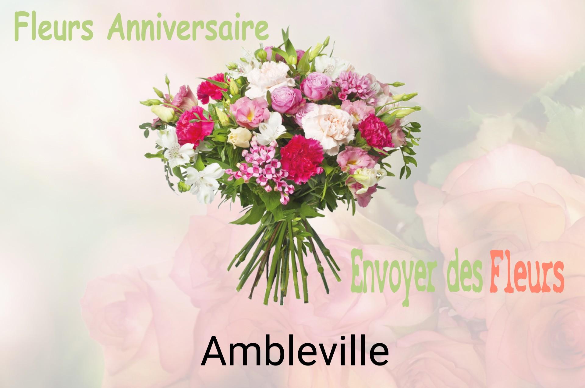 Bouquet de fleurs d’anniversaire livré à Ambleville