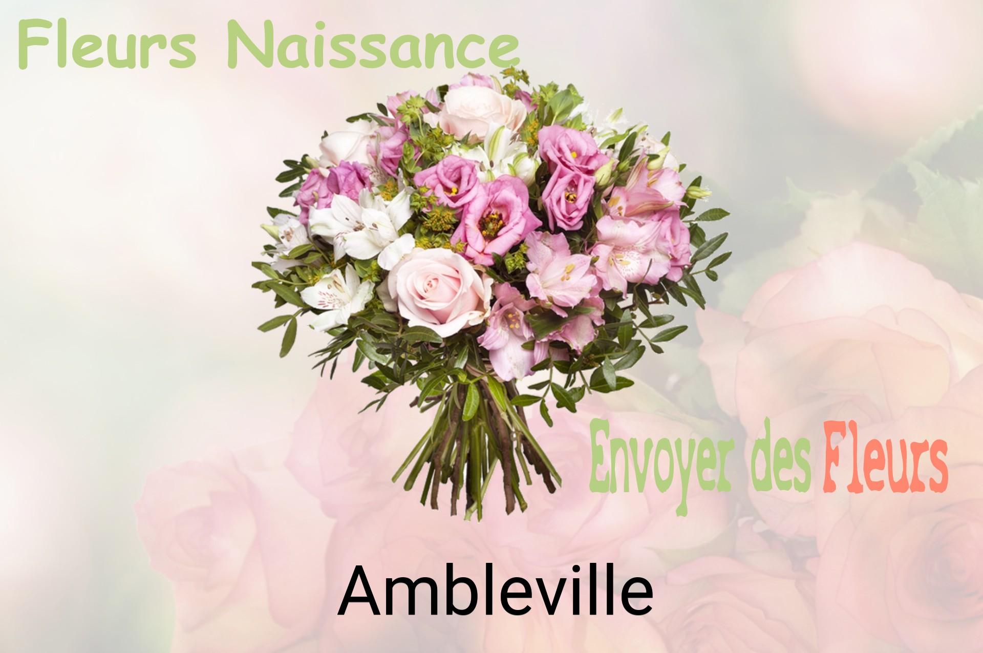 Bouquet de fleurs de naissance livré à Ambleville